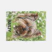 Adorable Custom Pet Photo with Name Fleece Deken (Voorkant (Horizontaal))