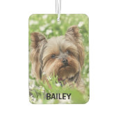 Adorable Custom Pet Photo with Name Luchtverfrisser (Achterkant)