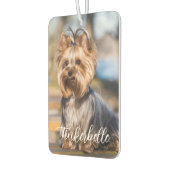 Adorable Custom Pet Photo with Script Name Luchtverfrisser (Links)