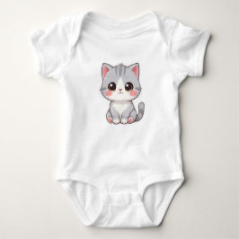 Adorable Cute Cartoon Baby Cat Romper