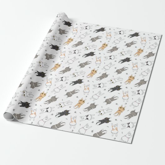 Adorable Cute Cat pattern for Your Gift Pack Cadeaupapier (Uitgerold)