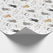 Adorable Cute Cat pattern for Your Gift Pack Cadeaupapier (Hoek)