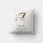 Adorable Cute Holiday Stork  Kussen (Voorkant)
