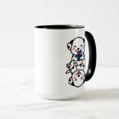 Adorable Dalmatian Puppies Blueberry Fun Mok (Voorkant rechts)