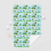 Adorable Dinosaurus Golf Kids Patroon Golfhanddoek (Insitu)