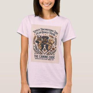 Adorable Dog Lover Girl Aesthetic T-Shirt