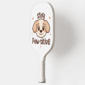 Adorable Dog Lover Optimist Quote Pickleball Paddle (Links)