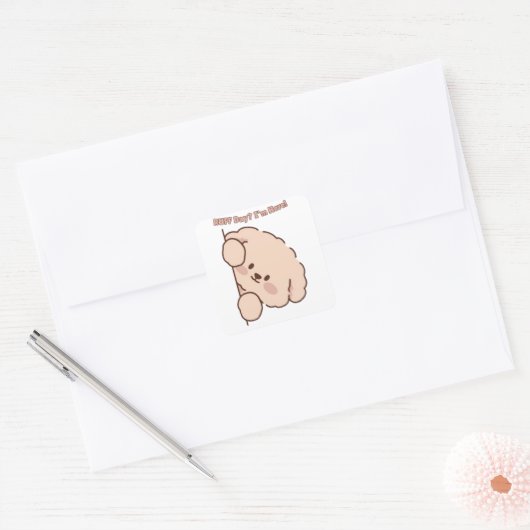 Adorable Dog Lover Sticker  (Envelop)