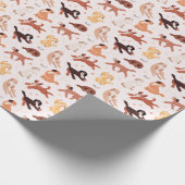 Adorable Dog Pattern Gift Wrap for All Occasions Cadeaupapier (Hoek)