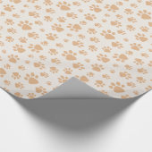 Adorable Dog Paw Print Cadeaupapier (Hoek)