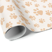 Adorable Dog Paw Print Cadeaupapier (Rol Hoek)