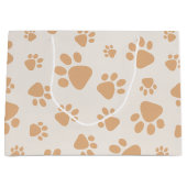Adorable Dog Paw Print Groot Cadeauzakje (Voorkant)