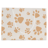 Adorable Dog Paw Print Groot Cadeauzakje (Achterkant)