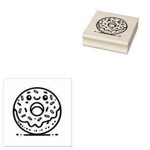 Adorable Donut Rubberstempel