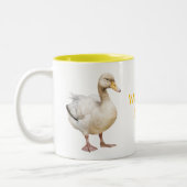 Adorable Duck  Tweekleurige Koffiemok (Links)