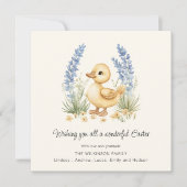 Adorable Duckling Spring Easter Card Kaart (Voorkant)