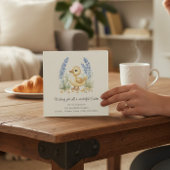 Adorable Duckling Spring Easter Card Kaart