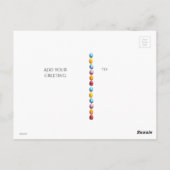 Adorable Duckling Straw Hat Easter Egg Flowers Briefkaart (Achterkant)