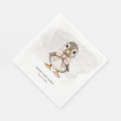Adorable Duckling Waddle It Be Baby Shower Servet (Hoek)
