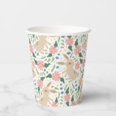  adorable Easter Bunny & Eggs Pattern Papieren Bekers (Achterkant)