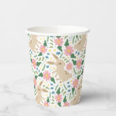  adorable Easter Bunny & Eggs Pattern Papieren Bekers (Links)