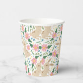  adorable Easter Bunny & Eggs Pattern Papieren Bekers (Rechts)