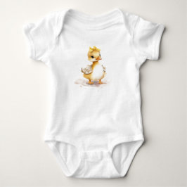 Adorable Eendje Cute Boerderijdier Baby Bodysuit