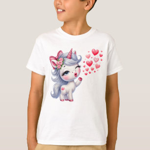Adorable Eenhoorn Illustratie T-shirt