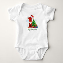 Adorable eerste kerst babykleding