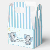 Adorable Elephant Baby Shower Boy Bedankdoosjes (Geopend)