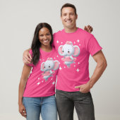 Adorable Elephant Ballerina Dancing Art T-shirt (Unisex)