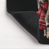 Adorable Elephant In Santa Hat Snowy Winter Christ Muismat (Hoek)