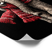 Adorable Elephant In Santa Hat Snowy Winter Christ Poster (Hoek)