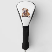 Adorable English Bulldog Puppy - Endearing Pet Por Golfheadcover (Voorkant)