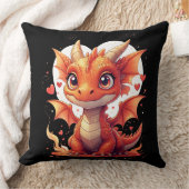 Adorable Fire Baby Dragon Pillow Kussen (Deken)