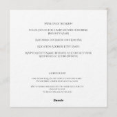 Adorable, fluffy baby wolf  Baby Shower  Kaart (Achterkant)