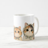 Adorable Fluffy Cat Lover Coffee Mug Koffiemok (Voorkant rechts)