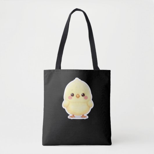 Adorable Fluffy Chibi Chick Tote Bag (Voorkant)