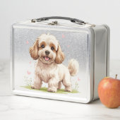 Adorable Fluffy Cockapoo Puppy Lunch Box (In situ)