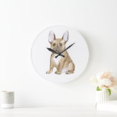 Adorable french bulldog puppy grote klok (Huis)