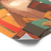 Adorable French Bulldog with Christmas Gifts Poster (Hoek)