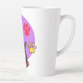 Adorable frienchie puppy with hearts  latte mok (Rechts)