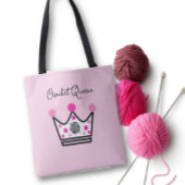 Adorable Gehaakte Koningin Cadeau Tote Bag