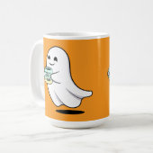 Adorable Ghost Cute Halloween Illustration Koffiemok (Voorkant links)