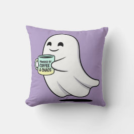 Adorable Ghost Cute Halloween Illustration Kussen