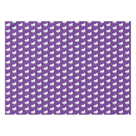 Adorable Ghost Cute Halloween Illustration Tafelkleed (Voorkant (Horizontaal))