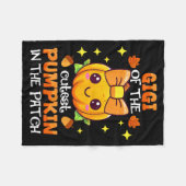 Adorable Gigi Of The Cutest Pumpkin In The Patch Fleece Deken (Voorkant (Horizontaal))