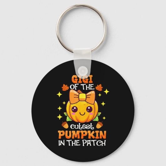 Adorable Gigi Of The Cutest Pumpkin In The Patch Sleutelhanger (Voorkant)