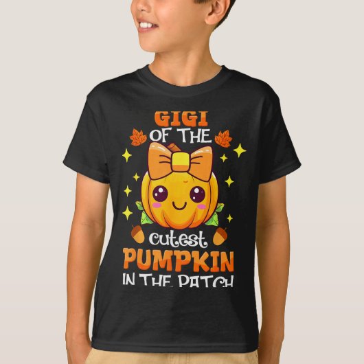 Adorable Gigi Of The Cutest Pumpkin In The Patch T-shirt (Voorkant)