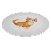 Adorable Ginger Kitten Throw Pillow Snijplank (Hoek)